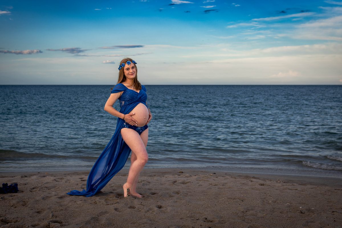 Jordon Maternity — Beach Full Length